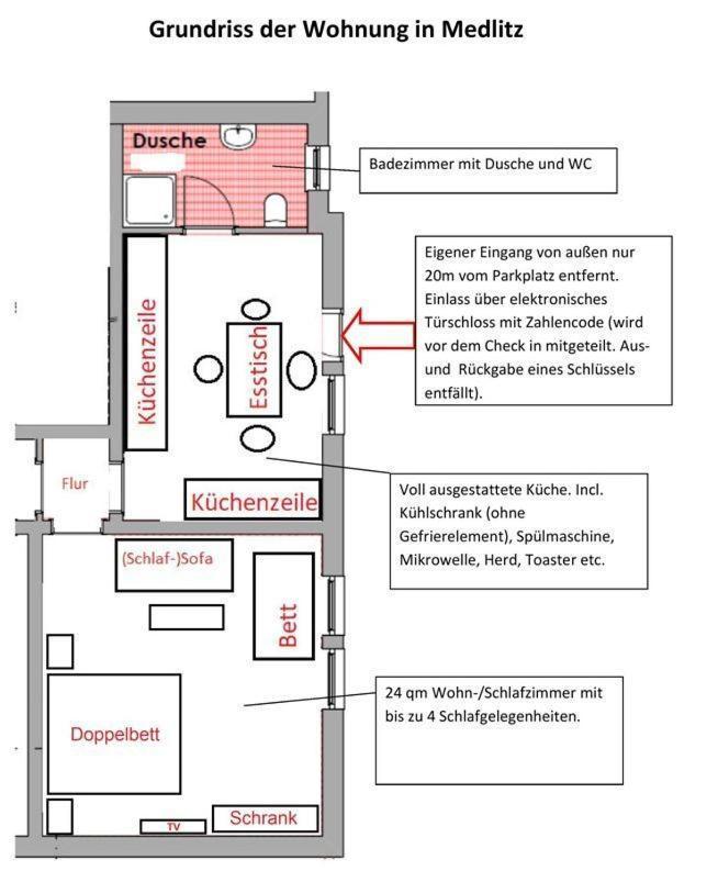 Wohnung In Medlitz Rattelsdorf ภายนอก รูปภาพ